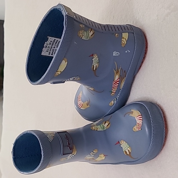 joules Super Cute Otter Rain Boots Toddler Size 5 - Picture 14 of 15